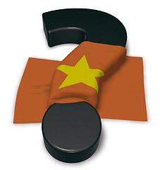 Image showing question mark and flag of vietnam - 3d illustration