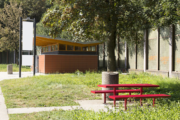 Image showing Highway resting place with Toilette 