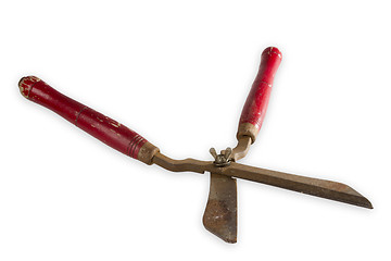 Image showing Old rusty Secateur