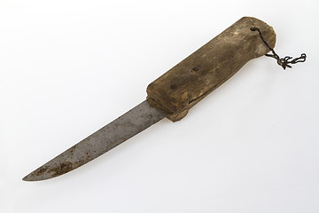 Image showing Old rusty knife