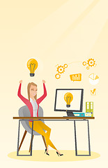 Image showing Successful business idea vector illustration.