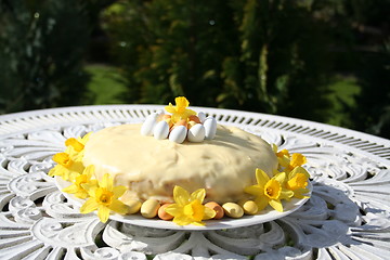 Image showing Easter cake with ganache