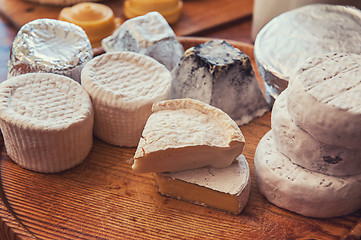 Image showing Set of different cheese