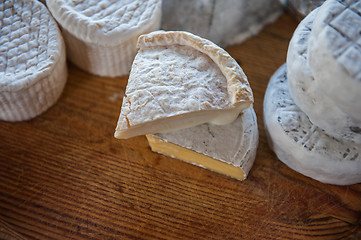 Image showing Set of different cheese