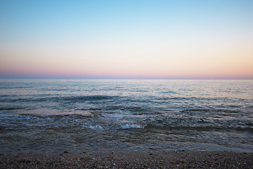 Image showing sea in the evening