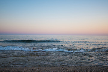 Image showing sea in the evening