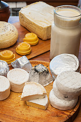 Image showing Set of different cheese