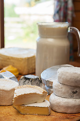 Image showing Set of different cheese