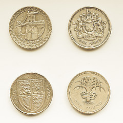 Image showing Vintage Pound coin