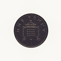 Image showing Vintage Coin isolated