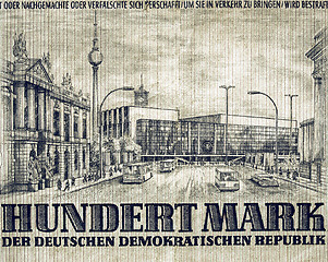 Image showing Vintage DDR banknote