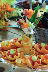 Image showing orange fruit decoration