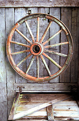 Image showing Wagon wheel.