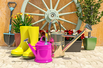 Image showing Spring Garden Works Concept