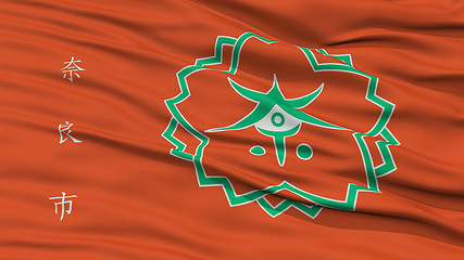 Image showing Closeup of Nara Flag, Capital of Japan Prefecture