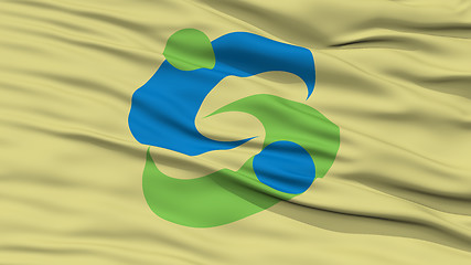 Image showing Closeup of Saga Flag, Capital of Japan Prefecture