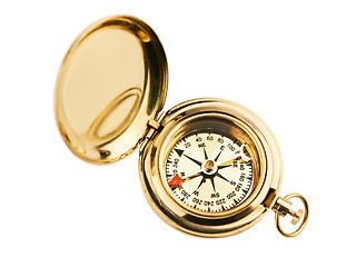 Image showing Old Vintage Compass 