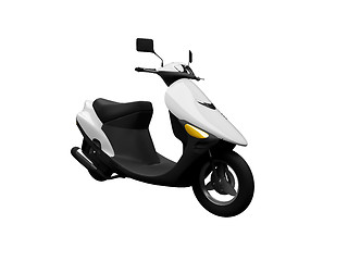 Image showing Scooter isolated moto front view 03.jpg
