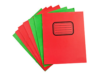 Image showing exercise books