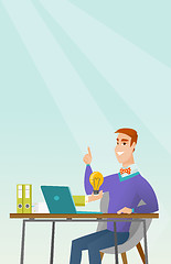 Image showing Successful business idea vector illustration.