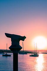 Image showing Sunset in Alvor