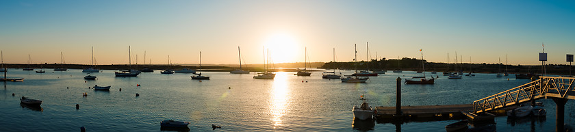 Image showing Sunset in Alvor