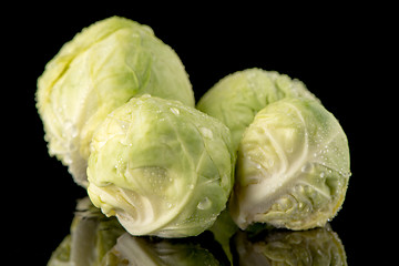 Image showing Fresh brussels sprouts