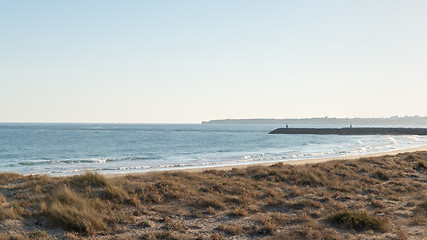 Image showing Breakwater in Alvor