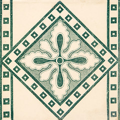 Image showing Traditional Portuguese glazed tiles