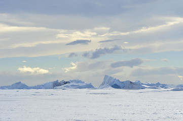 Image showing Beautiful view of icebergs in Snow Hill Antarctica