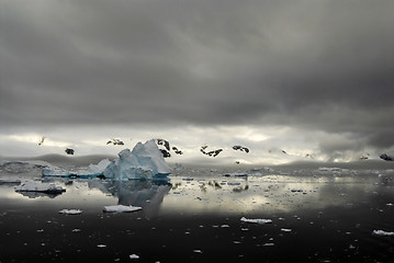 Image showing Mountain view in Antarctica