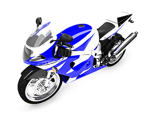 Image showing isolated motorcycle front view 02