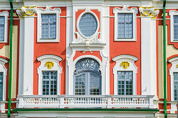 Image showing The facade of the Catherine Palace in the park Kadriorg