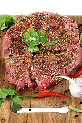 Image showing Marinated Raw Beef