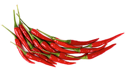 Image showing Arrangement of Chili Peppers