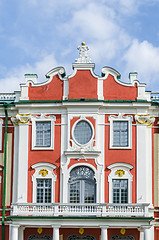 Image showing The facade of the Catherine Palace in the park Kadriorg