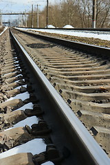 Image showing  rails of railway