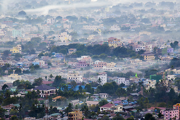 Image showing myanmar mandalay sunset