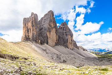 Image showing Landmark of Dolomites - Tre Cime di Lavaredo