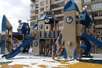 Image showing  Playground in the courtyard 