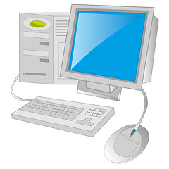 Image showing Computer on white background