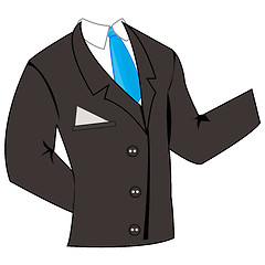 Image showing Business suit with tie