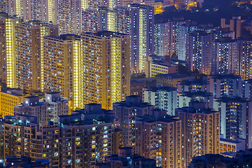 Image showing Hong Kong Tuen Mun skyline and South China sea