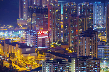 Image showing Hong Kong Tuen Mun skyline and South China sea