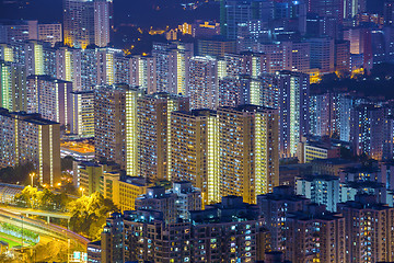 Image showing Hong Kong Tuen Mun skyline and South China sea