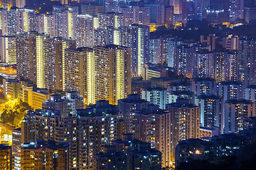 Image showing Hong Kong Tuen Mun skyline and South China sea