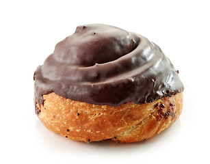 Image showing freshly baked chocolate roll