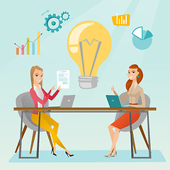 Image showing Successful business idea vector illustration.