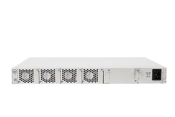Image showing back of Gigabit Ethernet switch with SFP slot