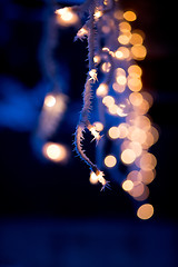 Image showing christmas lights bokeh